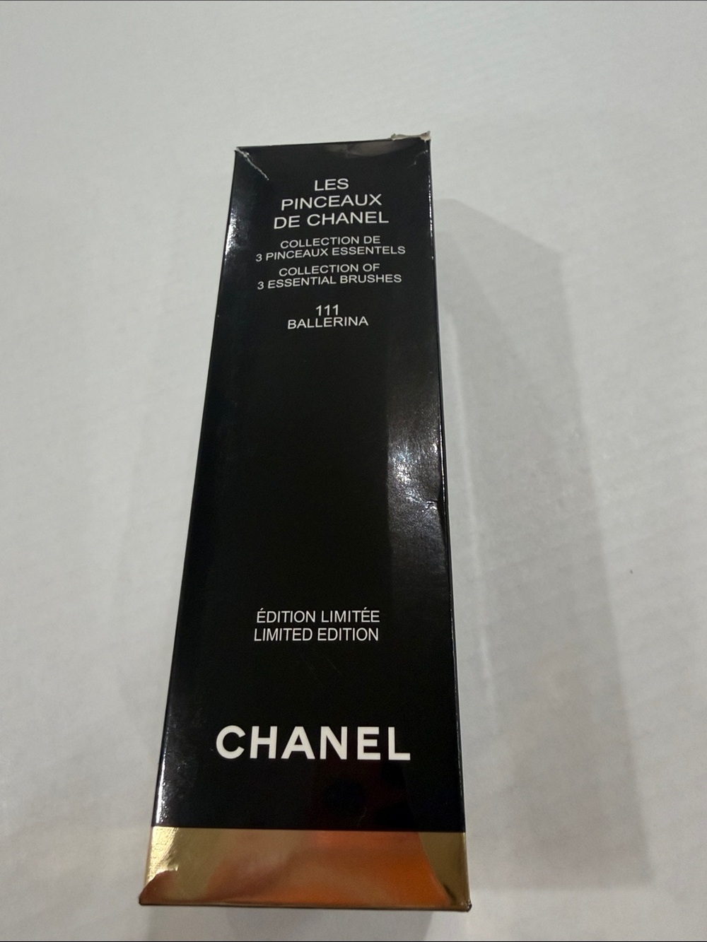 CHANEL Les Pinceaux de CHANEL 3-Piece Brush Set - Black & Gold